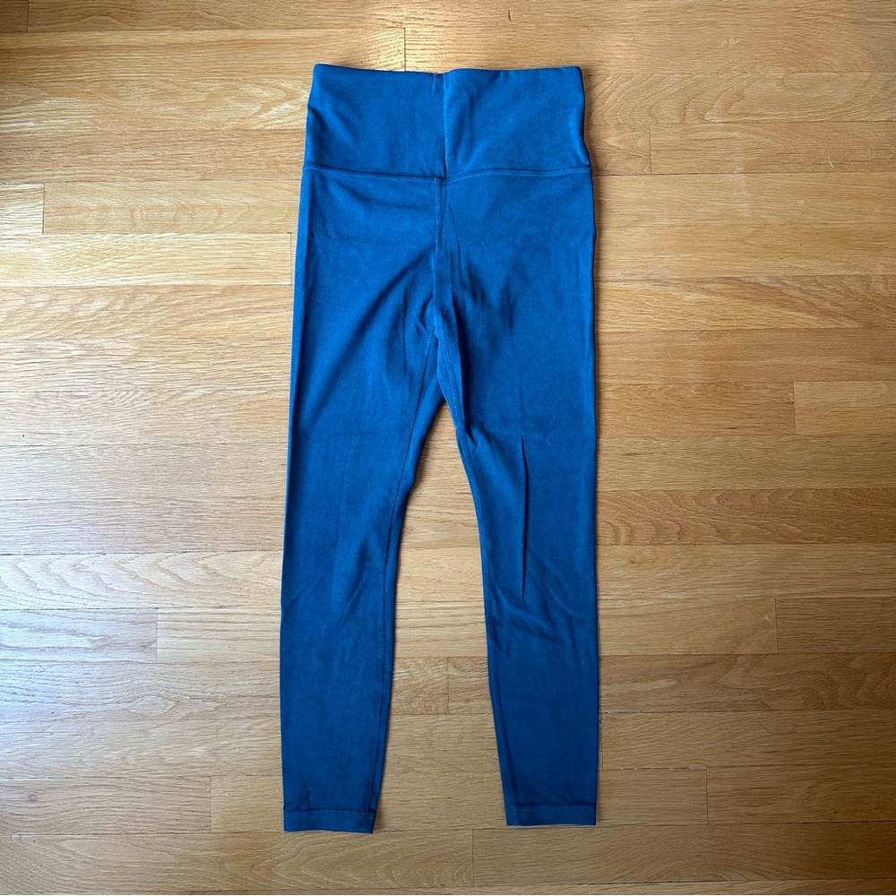 Athleta Space Dye Blue Ultra High Rise Leggings